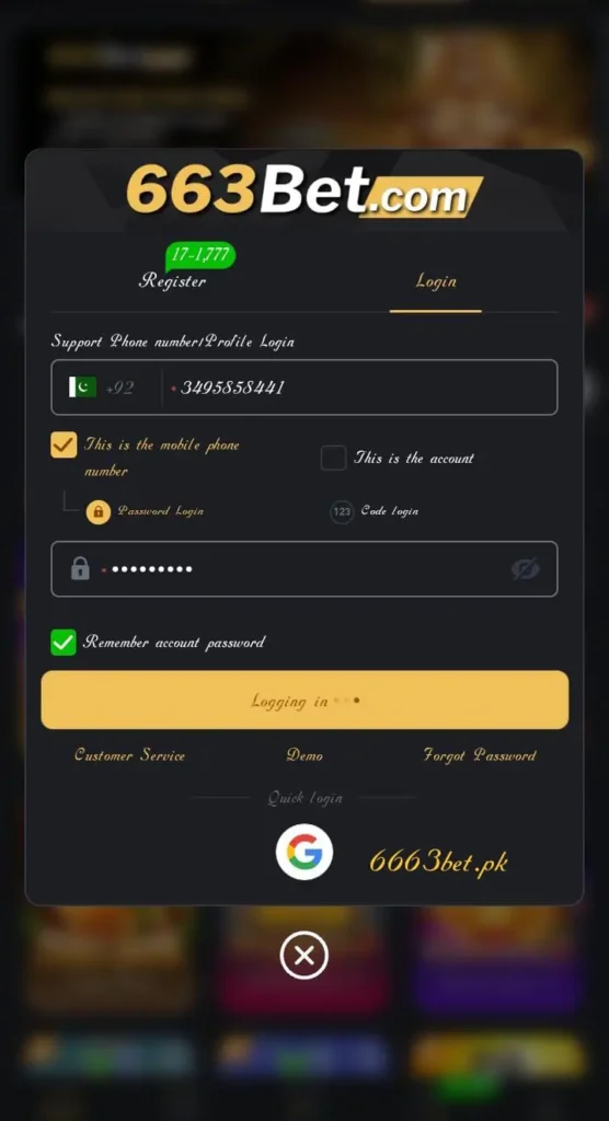 663Bet Registration